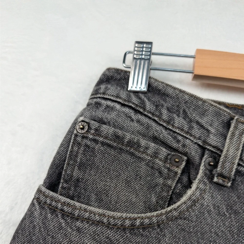 VTG Levi's 550 Jeans Men's 32x32 Black Faded Relaxed Tapered High Rise USA 90s